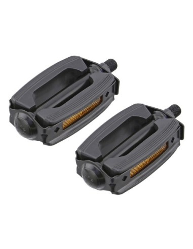 Krate Rubber Pedals 1/2 Black/Black.